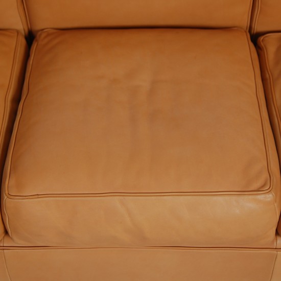 Le Corbusier 3-personers LC2 sofa i natur læder