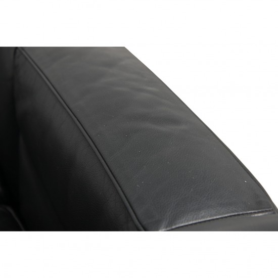 Le Corbusier 3-personers LC2 sofa i sort læder