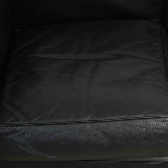 Le Corbusier 3-personers LC2 sofa i sort læder