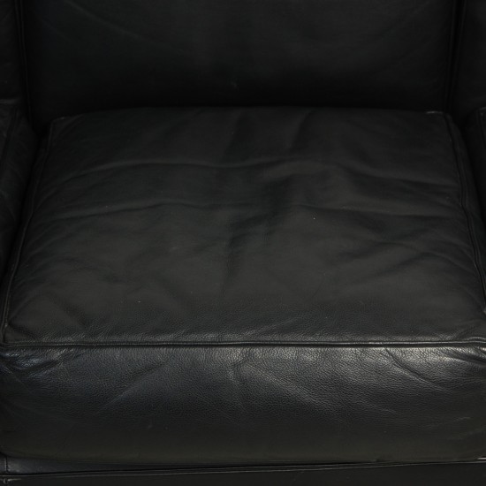 Le Corbusier 3-personers LC2 sofa i sort læder