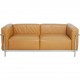 Le Corbusier 2-personers LC3 sofa i karamel farvet læder