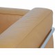 Le Corbusier 2-personers LC3 sofa i karamel farvet læder