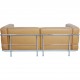 Le Corbusier 2-personers LC3 sofa i karamel farvet læder