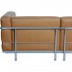 Le Corbusier 2-personers LC3 sofa i karamel farvet læder