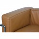 Le Corbusier 2-personers LC3 sofa i karamel farvet læder