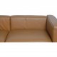 Le Corbusier 2-personers LC3 sofa i karamel farvet læder