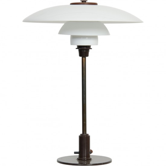 Poul Henningsen vintage PH3/2 bordlampe i messing