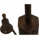 Poul Henningsen PH2/1 Stamme lysekrone i bruneret messing