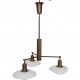 Poul Henningsen PH2/1 Stamme lysekrone i bruneret messing
