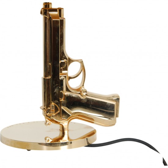 Philippe Starck gul hånd pistol lampe