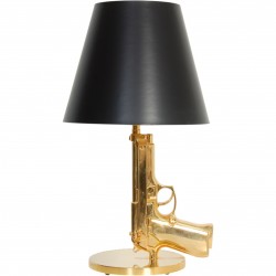Philippe Starck gold handgun lamp
