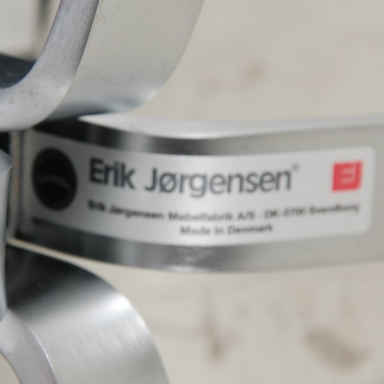 Erik Jørgensen Corona Fodskammel i sort læder