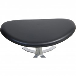 Erik Jørgensen Corona Footstool in black leather
