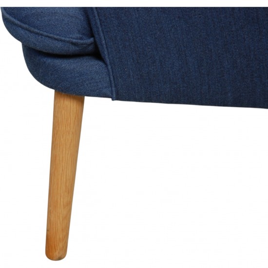 Hans Wegner CH72 2-personers sofa i blåt stof