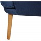 Hans Wegner CH72 2-personers sofa i blåt stof