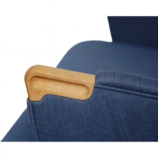 Hans Wegner CH72 2-personers sofa i blåt stof