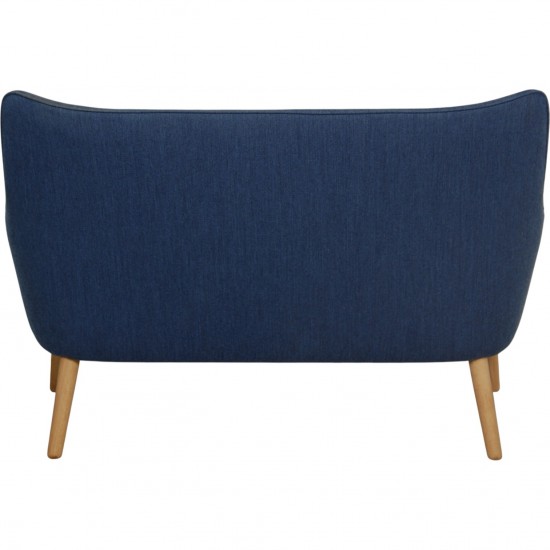 Hans Wegner CH72 2-personers sofa i blåt stof