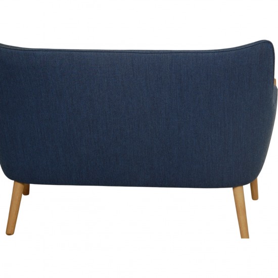 Hans Wegner CH72 2-personers sofa i blåt stof
