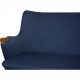 Hans Wegner CH72 2-personers sofa i blåt stof