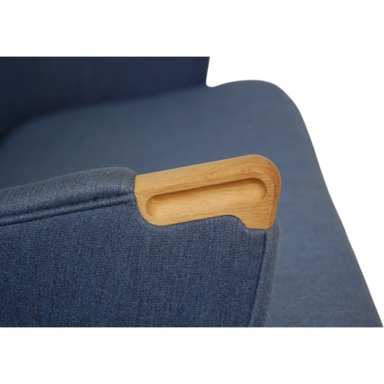 Hans Wegner CH72 2-personers sofa i blåt stof