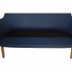 Hans Wegner CH72 2-personers sofa i blåt stof