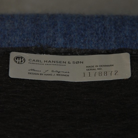 Hans Wegner CH72 2-personers sofa i blåt stof