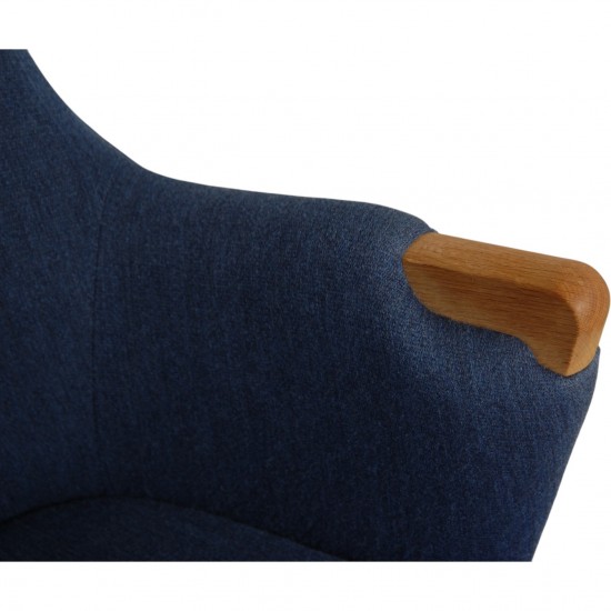 Hans Wegner CH72 2-personers sofa i blåt stof