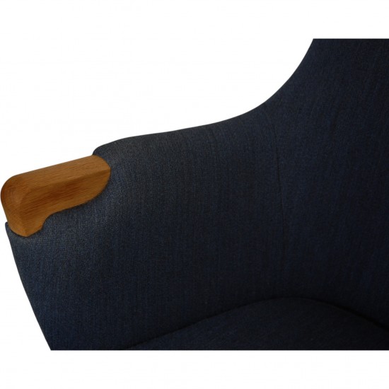 Hans Wegner CH72 2-personers sofa i blåt stof