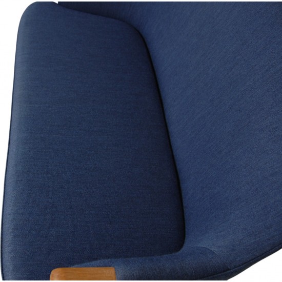 Hans Wegner CH72 2-personers sofa i blåt stof