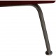 Hans Wegner Wingchair med skammel i rødt stof