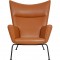 Hans Wegner CH445 Wingchair nybetrukket med cognac classic læder