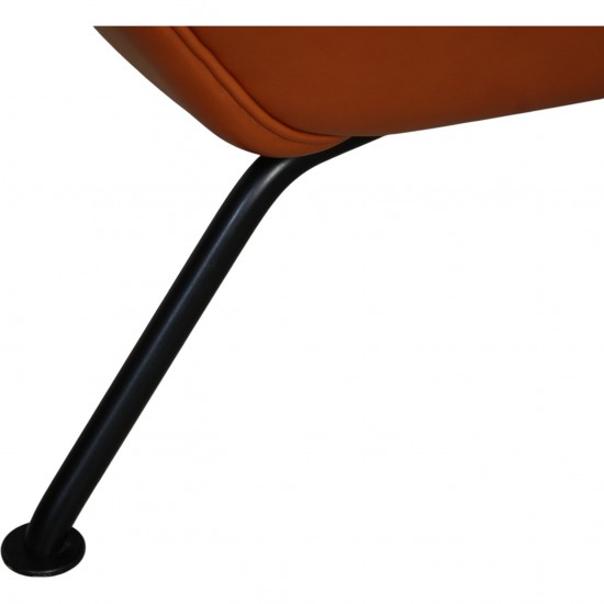 Hans Wegner CH445 Wingchair nybetrukket med cognac classic læder