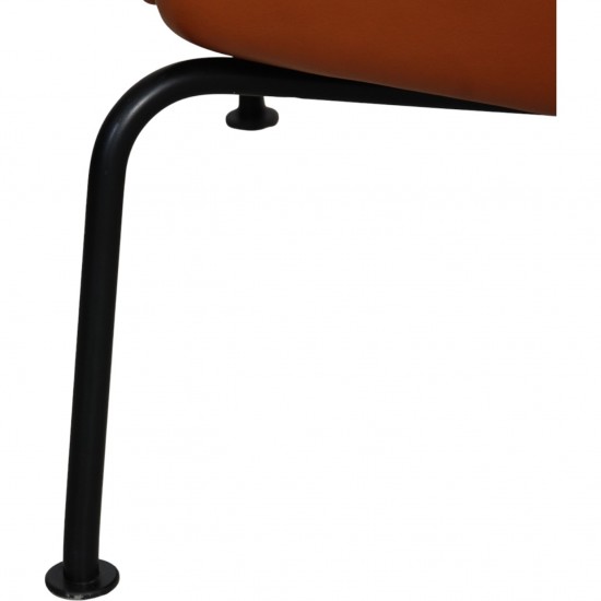 Hans Wegner CH445 Wingchair nybetrukket med cognac classic læder