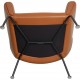 Hans Wegner CH445 Wingchair nybetrukket med cognac classic læder