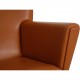 Hans Wegner CH445 Wingchair nybetrukket med cognac classic læder