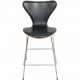 Arne Jacobsen 3187 Barstol i kirsebærtræ og sort læder