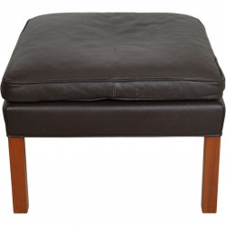 Børge Mogensen 2202 skammel i mørk brun læder