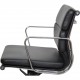 Charles Eames EA-217 kontorstol betrukket sort læder