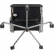 Charles Eames EA-217 kontorstol betrukket sort læder