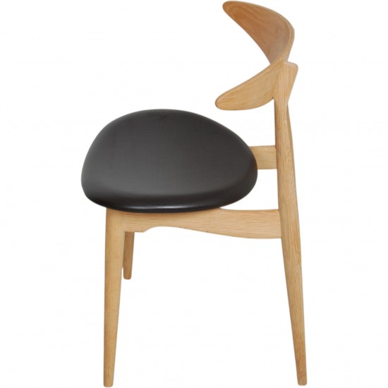 Sæt med 6 Hans Wegner CH33p stole i eg