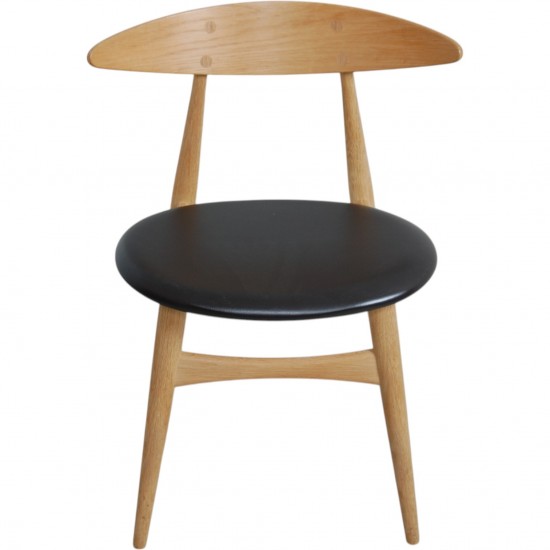 Sæt med 6 Hans Wegner CH33p stole i eg