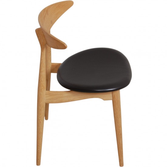 Sæt med 6 Hans Wegner CH33p stole i eg