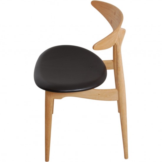 Sæt med 6 Hans Wegner CH33p stole i eg