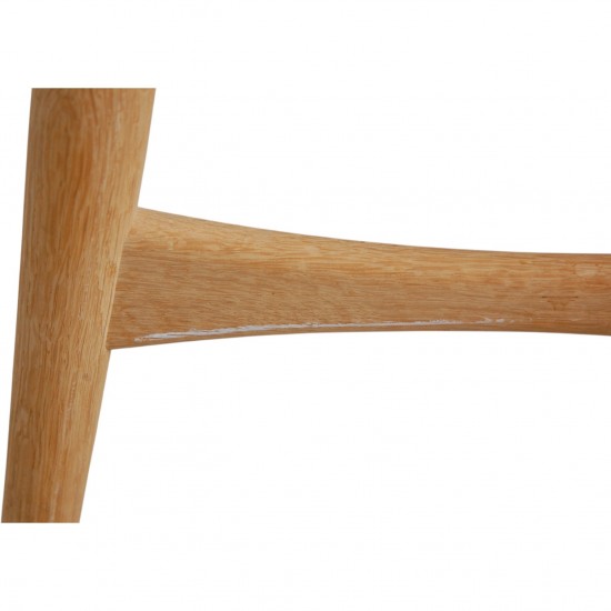 Sæt med 6 Hans Wegner CH33p stole i eg