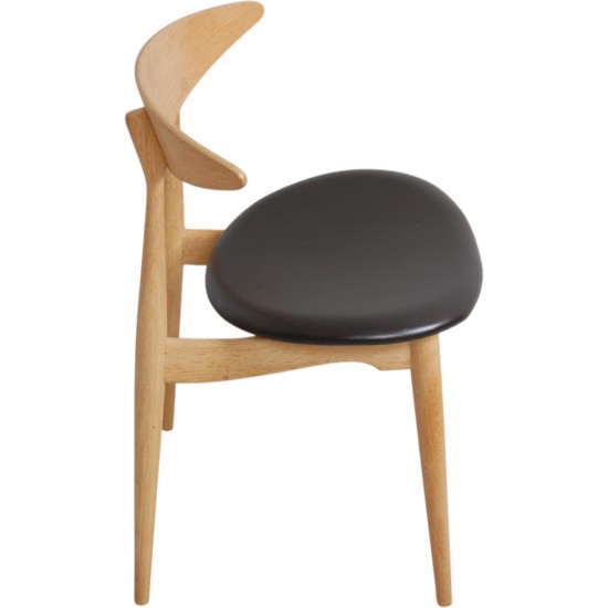 Sæt med 6 Hans Wegner CH33p stole i eg
