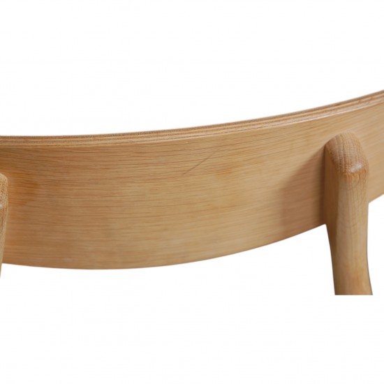 Sæt med 6 Hans Wegner CH33p stole i eg