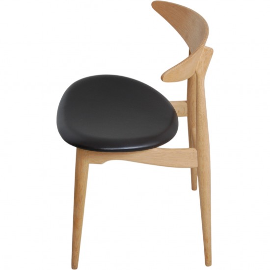 Sæt med 6 Hans Wegner CH33p stole i eg