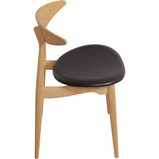 Sæt med 6 Hans Wegner CH33p stole i eg
