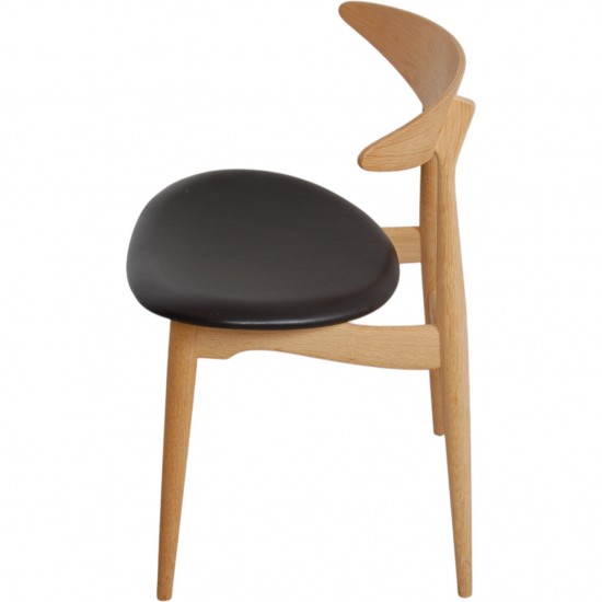 Sæt med 6 Hans Wegner CH33p stole i eg