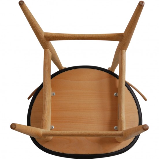Sæt med 6 Hans Wegner CH33p stole i eg